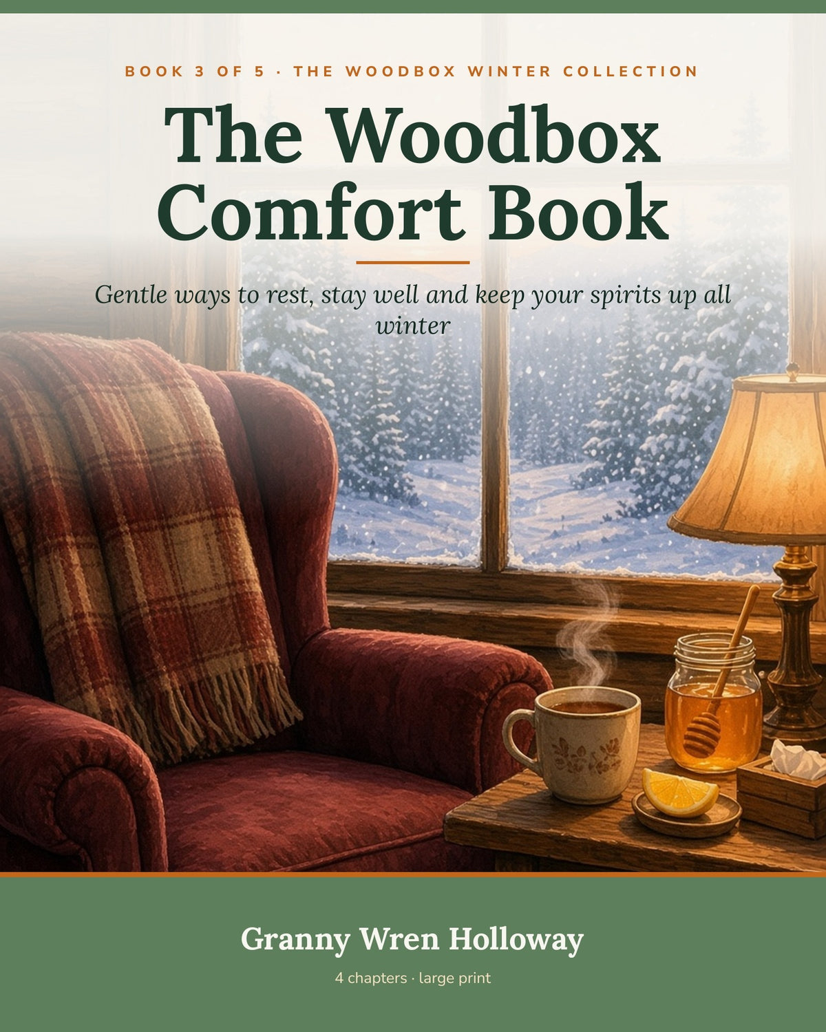 Book 3 cover: The Woodbox Comfort Book