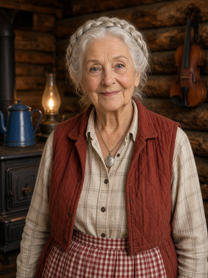 Granny Wren Holloway, illustrated AI storyteller character for Zylvane WWII e-books