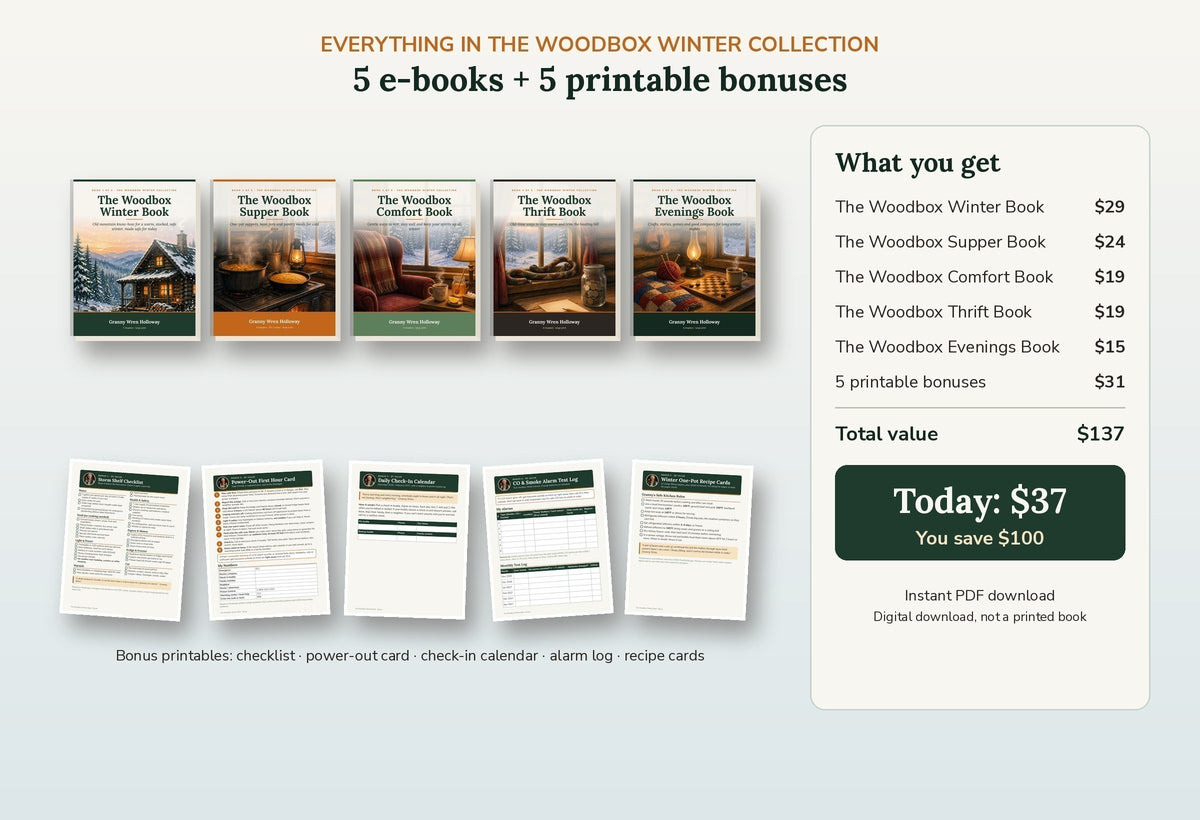 The Woodbox Winter Collection: 5 e-books plus 5 printable bonuses - digital PDF